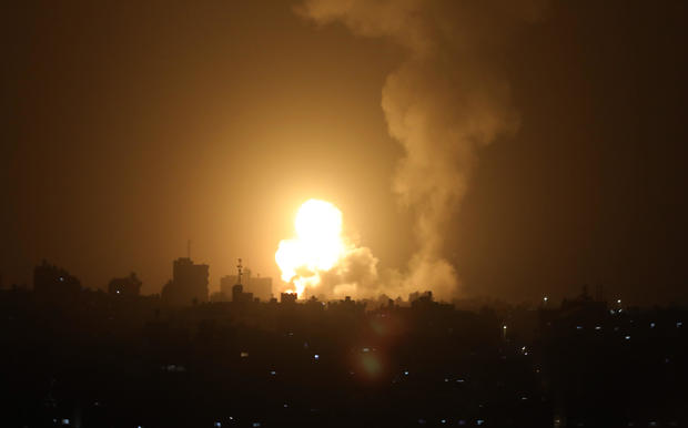 Israel strikes Gaza Strip in response to Palestinian rocket as tensions soar in Jerusalem