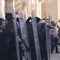 Israeli police in riot gear storm Jerusalem holy site after rock-throwing