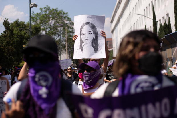 Protest following the death of Debanhi Escobar, in Mexico City 
