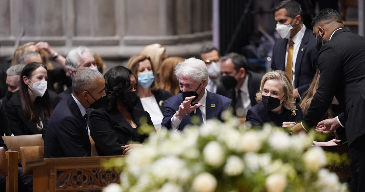 Watch Live: President Biden, Bill and Hillary Clinton speak at Madeleine Albright's funeral