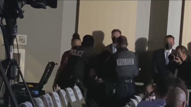 Cal State professor dragged out of LA mayoral debate