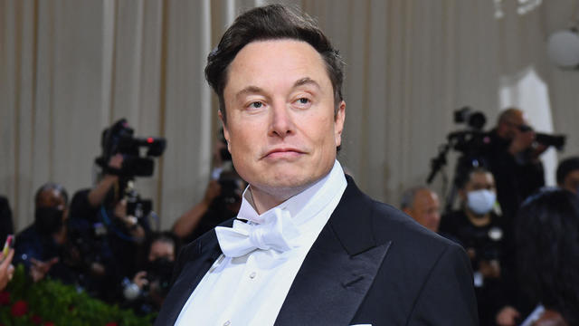 Elon Musk in white-tie at Met Gala 