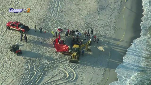An 18-year-old man died after becoming trapped in a hole in the sand on a New Jersey beach on May 17, 2022. 