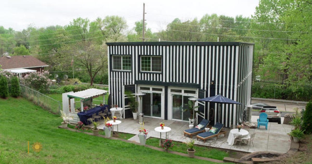 A home made from shipping containers