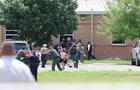 Officers at scene of school shooting in Uvalde, Texas 